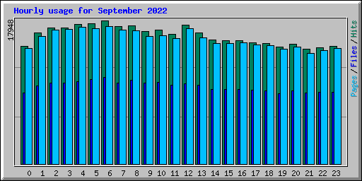 Hourly usage for September 2022