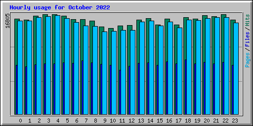 Hourly usage for October 2022